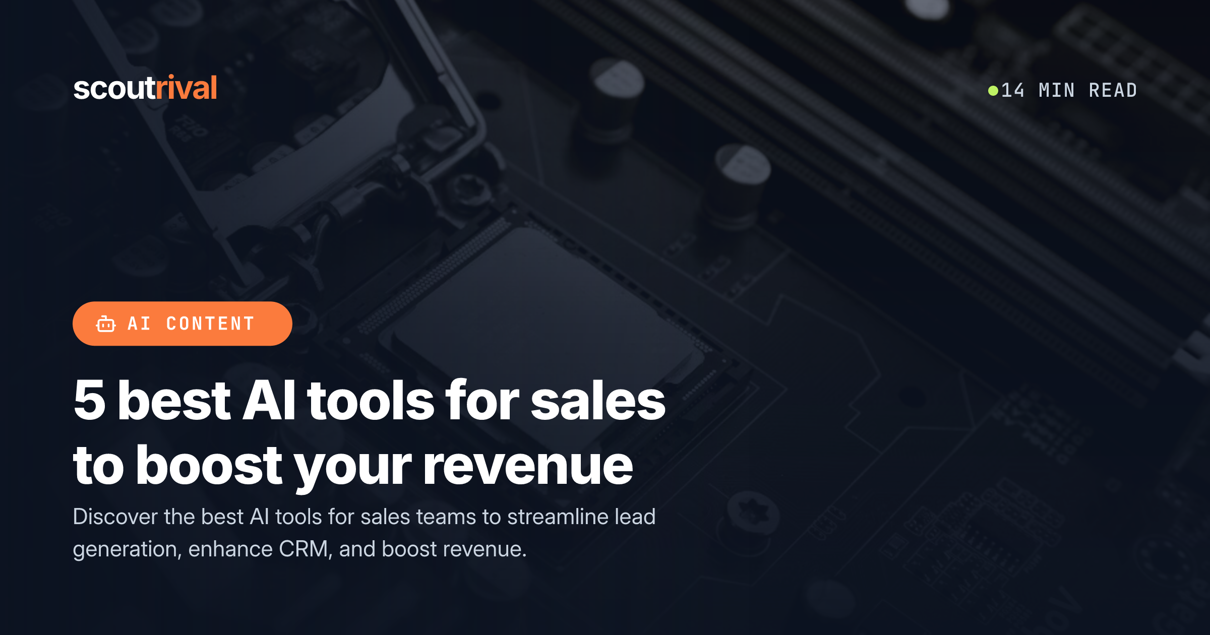 5 best AI tools for sales to boost your revenue — cover
