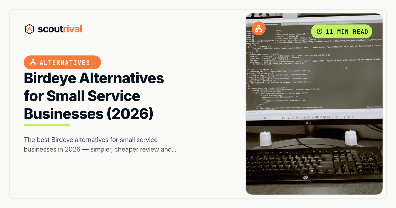 Birdeye Alternatives for Small Service Businesses (2026) — cover