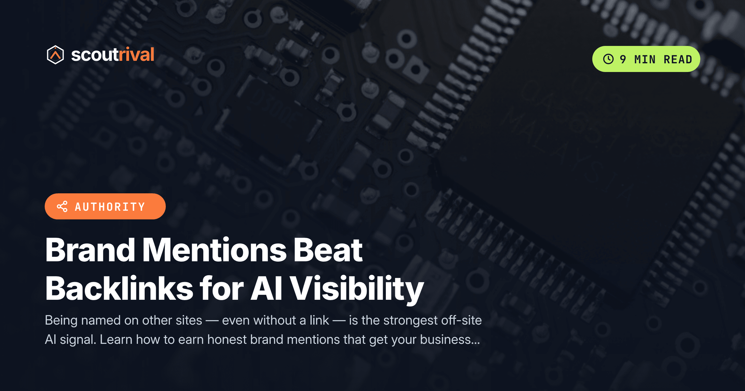 Brand Mentions Beat Backlinks for AI Visibility — cover