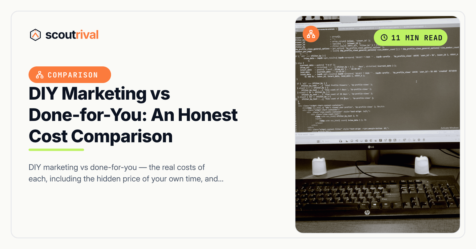 DIY Marketing vs Done-for-You: An Honest Cost Comparison — cover