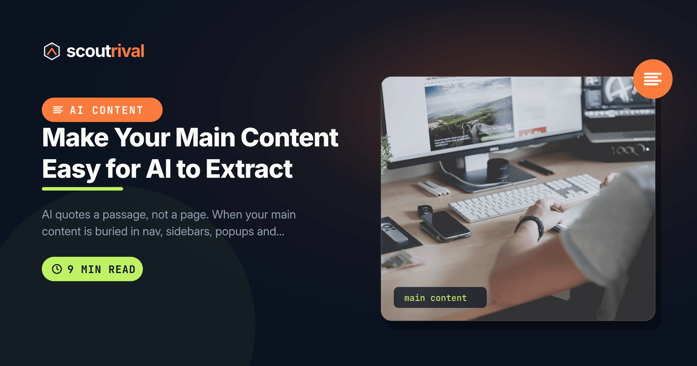 Make Your Main Content Easy for AI to Extract — cover