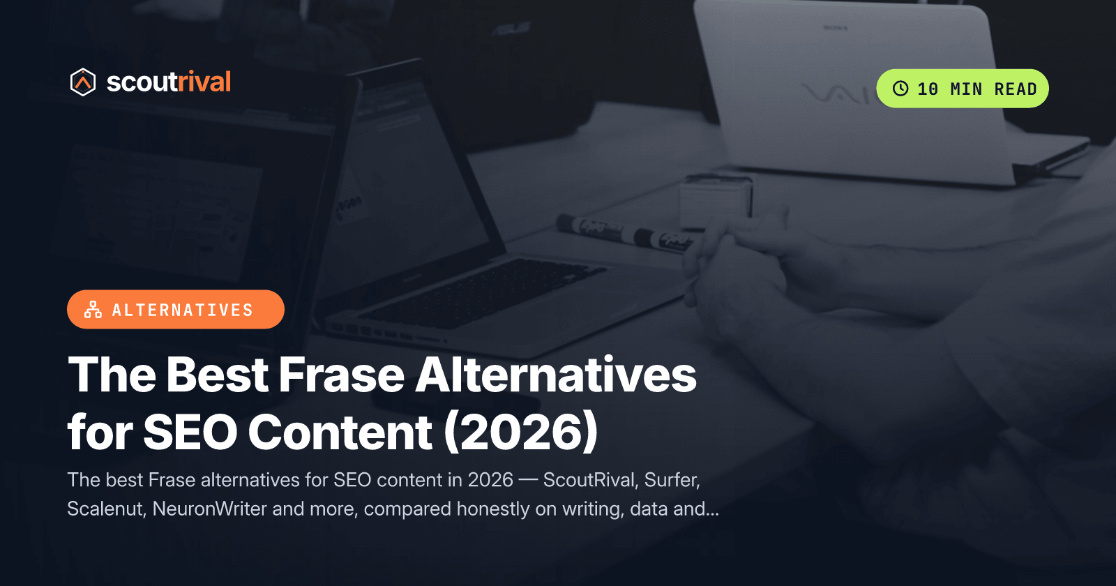 The Best Frase Alternatives for SEO Content (2026) — cover