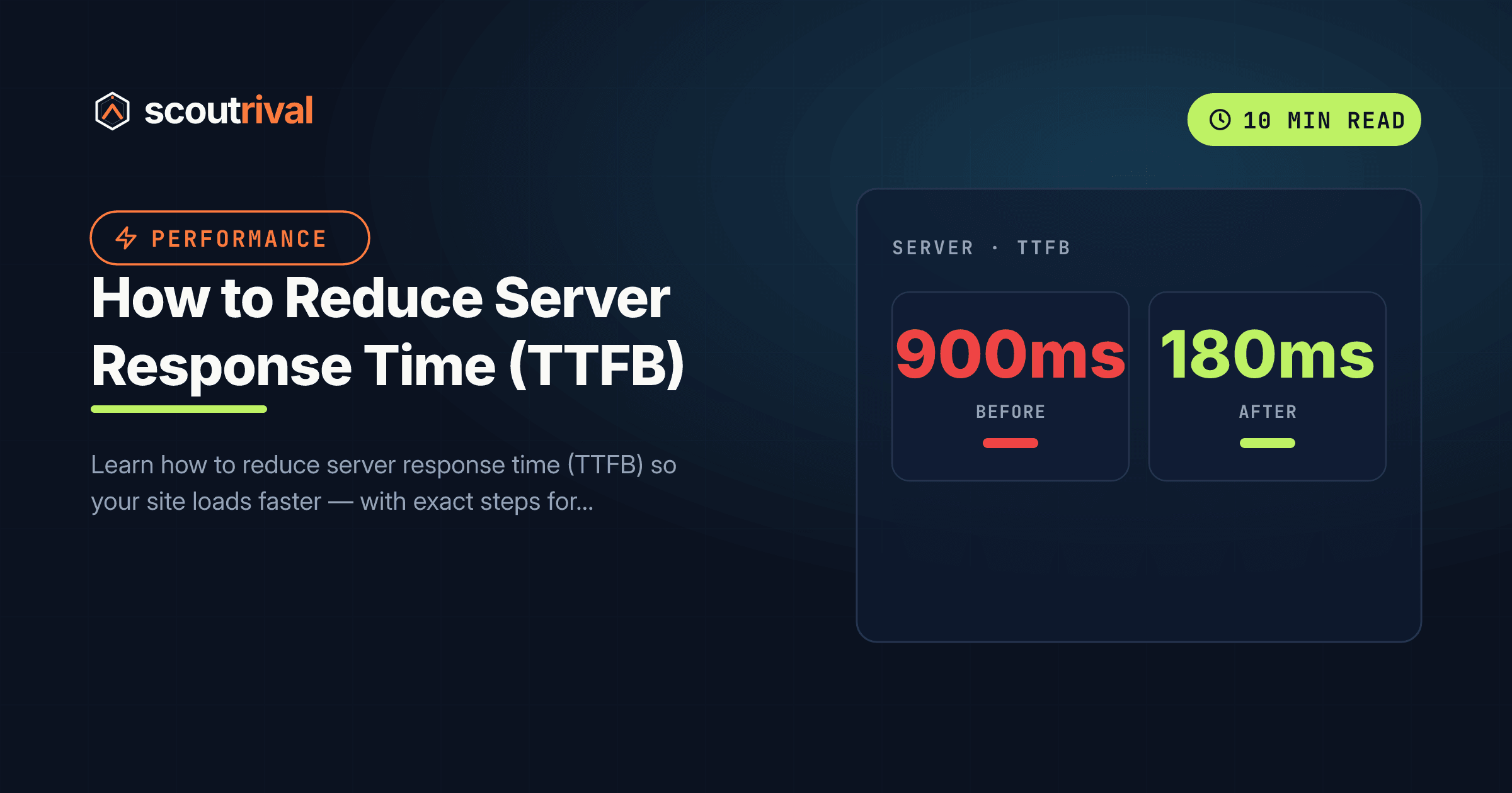 How to Reduce Server Response Time (TTFB) — Step-by-Step — cover