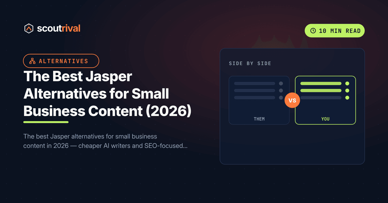 The Best Jasper Alternatives for Small Business Content (2026) — cover