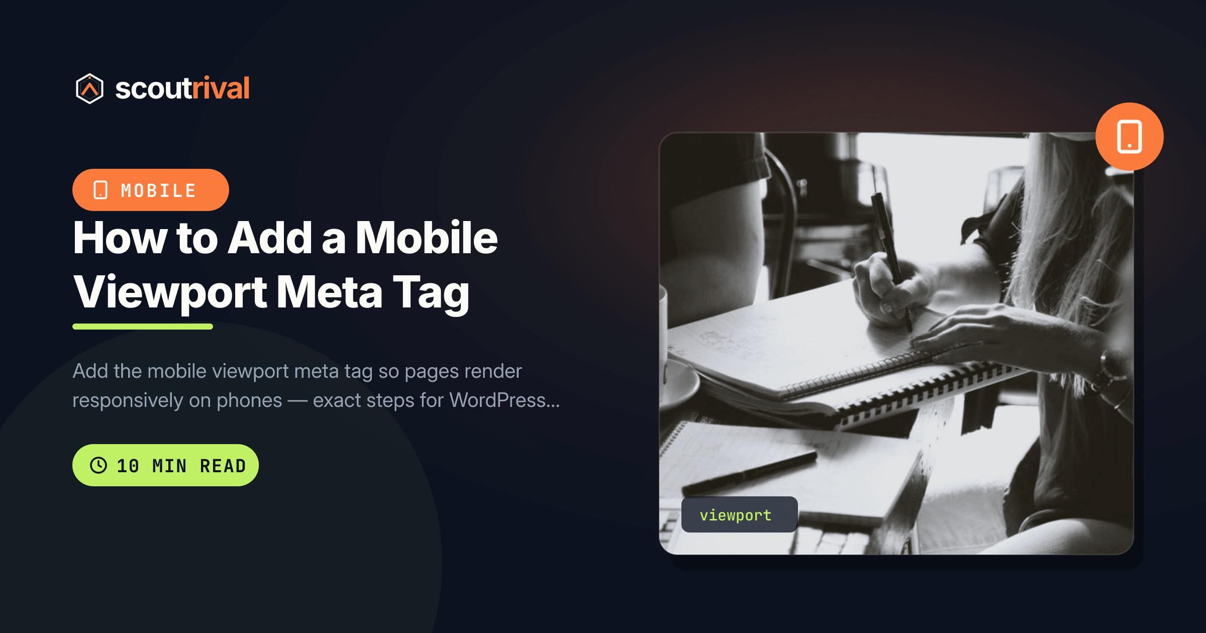 How to Add a Mobile Viewport Meta Tag — cover