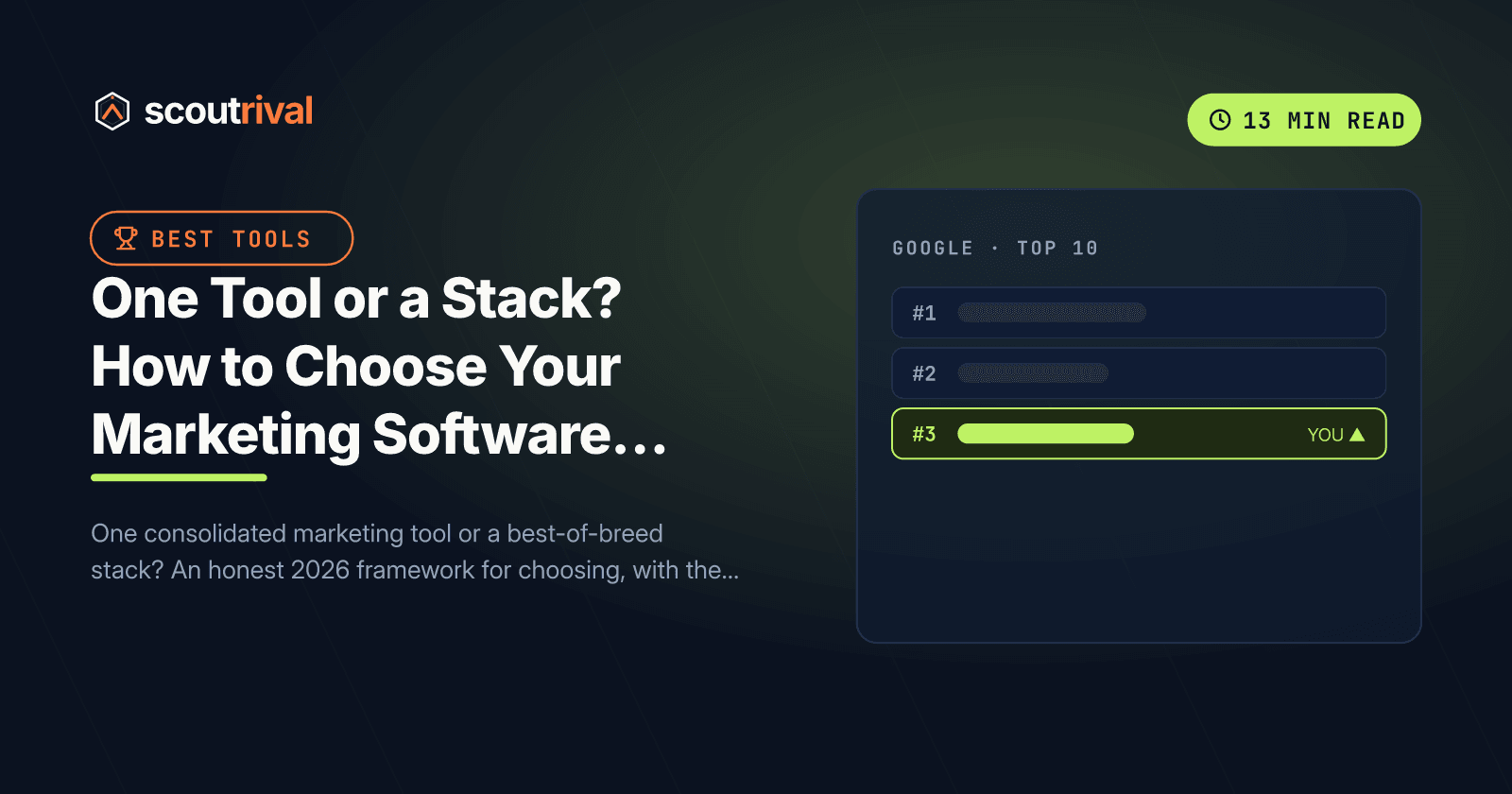 One Tool or a Stack? How to Choose Your Marketing Software (2026) — cover