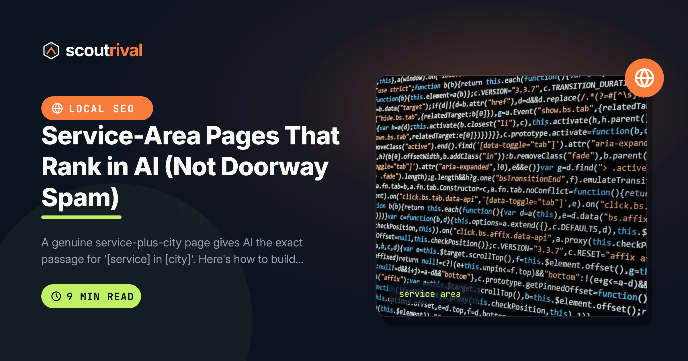 Service-Area Pages That Rank in AI (Not Doorway Spam) — cover