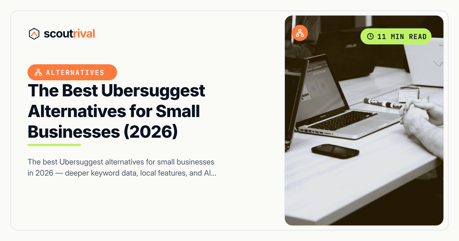 The Best Ubersuggest Alternatives for Small Businesses (2026) — cover